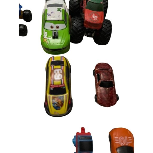 Mixed Lot of 12 Toy Vehicles Hot Wheels Disney Pixar Cars & More - Picture 8 of 11
